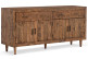 Buffet 2 Tiroirs Bois Marron 180x45x85cm