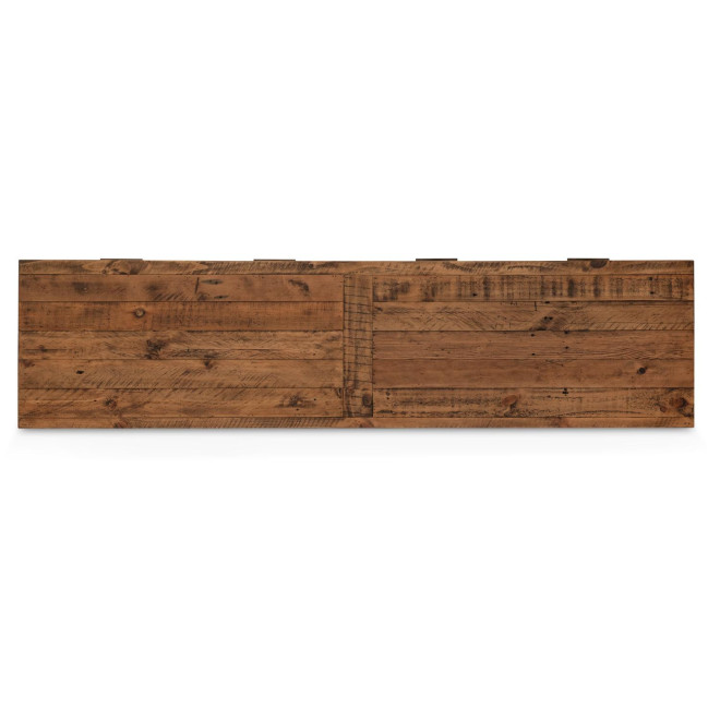 Buffet 2 Tiroirs Bois Marron 180x45x85cm
