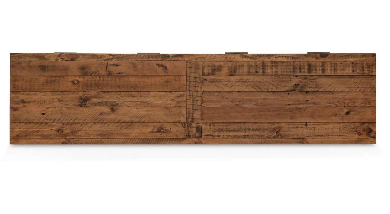 Buffet 2 Tiroirs Bois Marron 180x45x85cm
