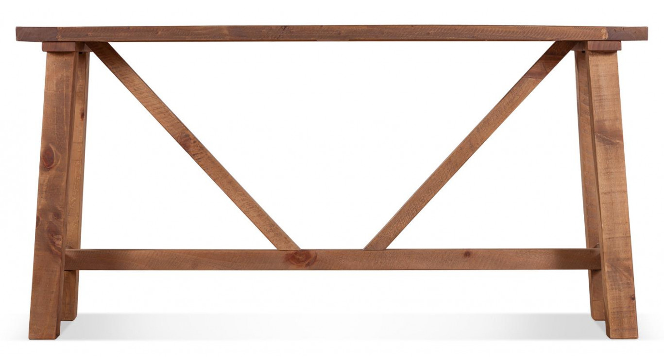 Console Bois Marron 146.5x40x75cm