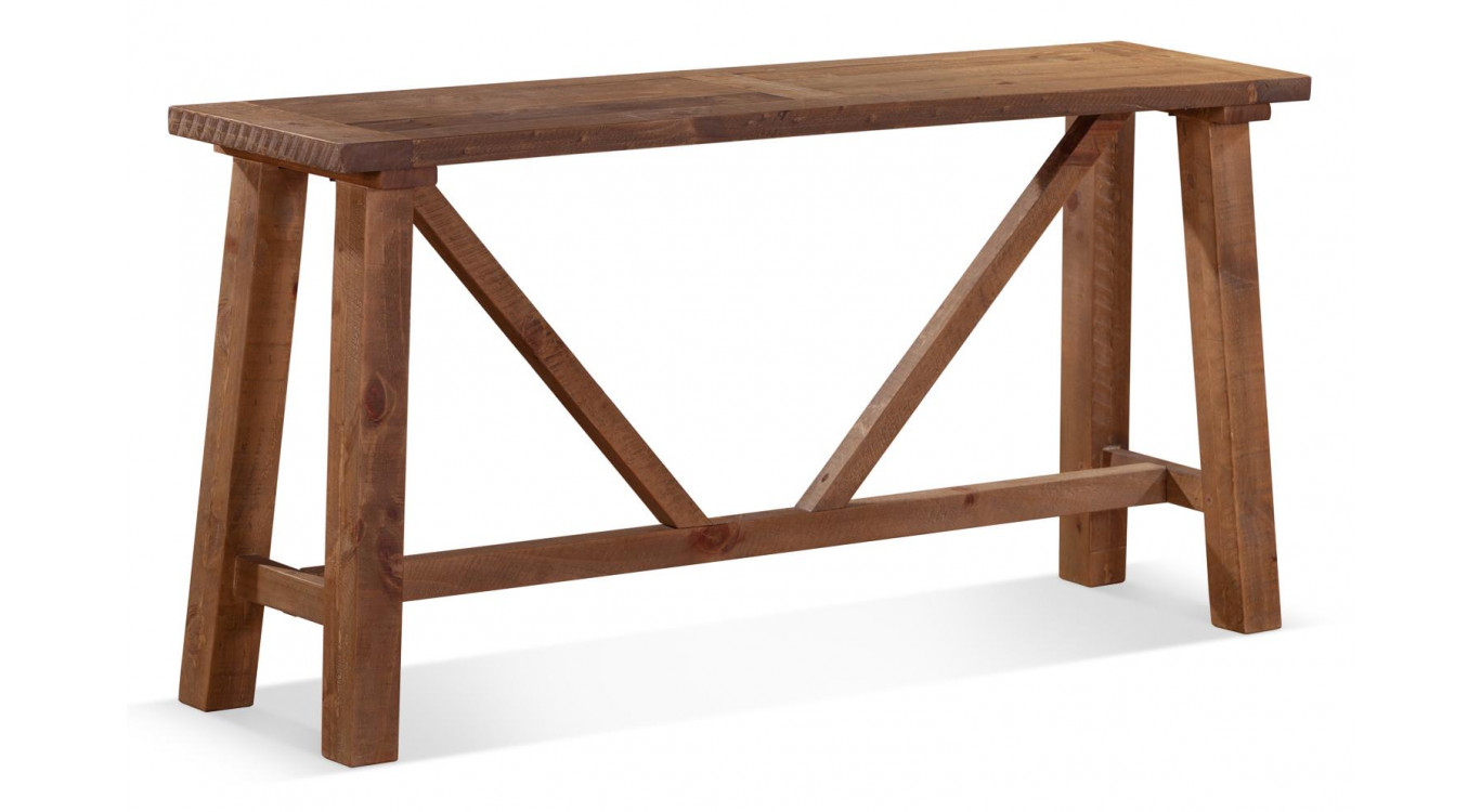 Console Bois Marron 146.5x40x75cm