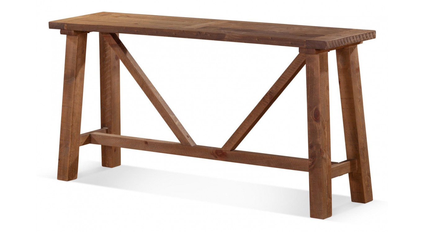 Console Bois Marron 146.5x40x75cm