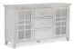 Buffet 3 Tiroirs Bois Blanc 160x45x90cm