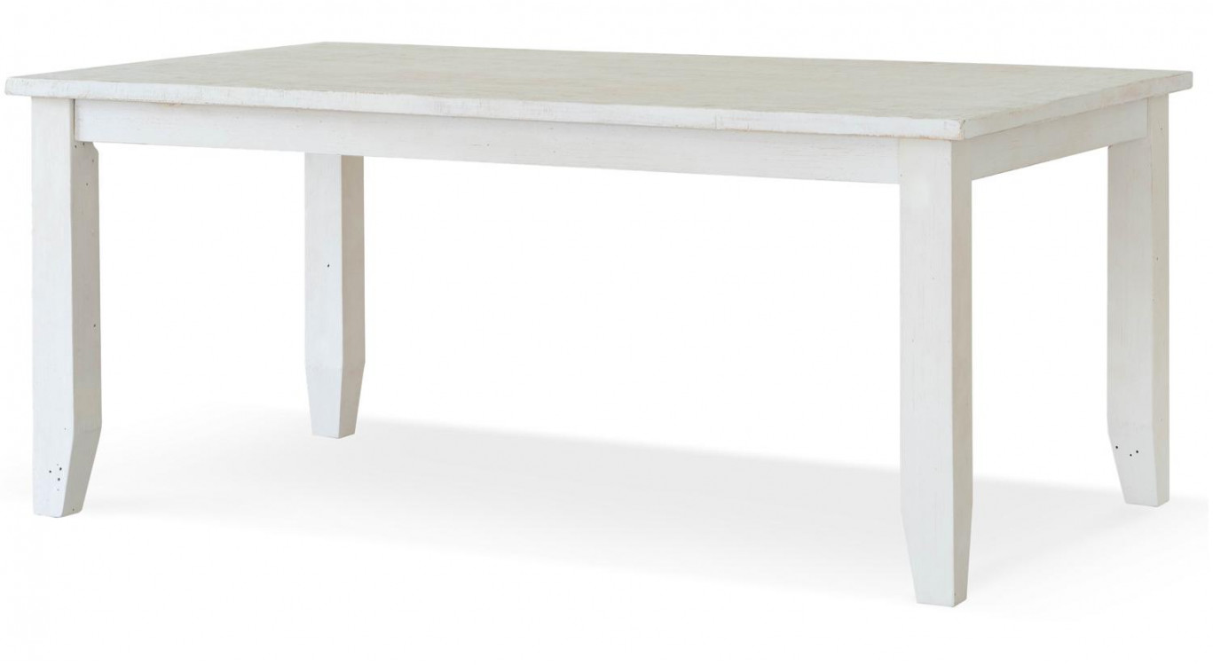 Esstisch Holz Weiß 180x105x77.5cm