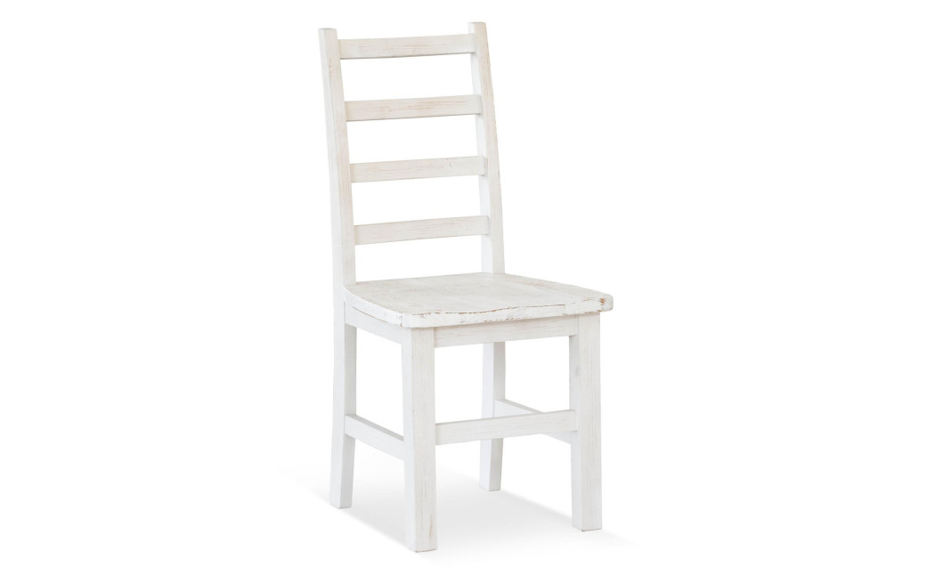 Lot de 2 Chaises Bois Blanc 47x54x101.5cm