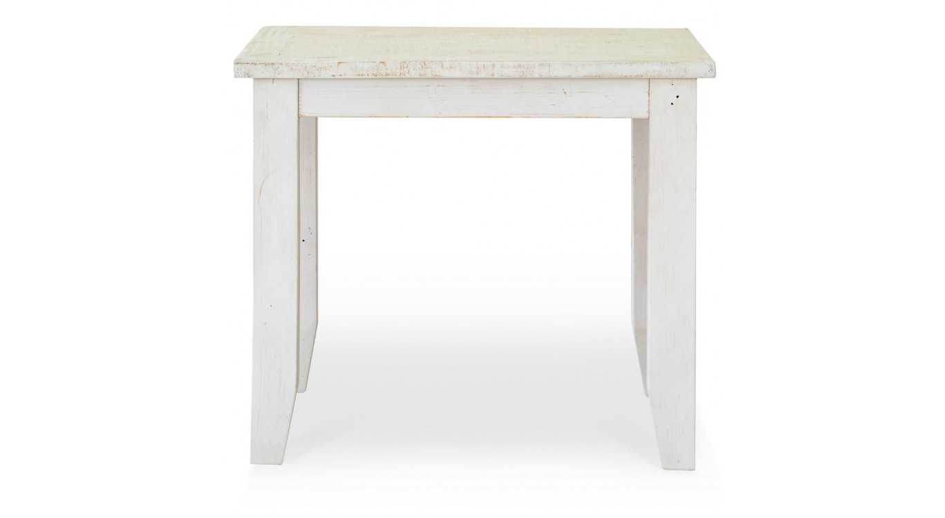 Esstisch Holz Weiß 90x90x77.5cm