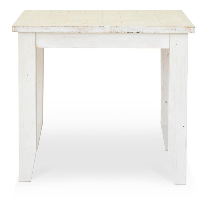 Esstisch Holz Weiß 90x90x77.5cm