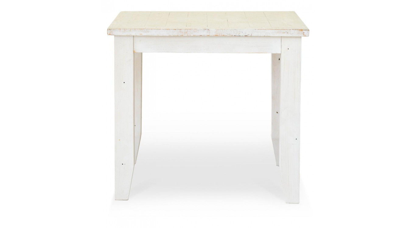 Esstisch Holz Weiß 90x90x77.5cm