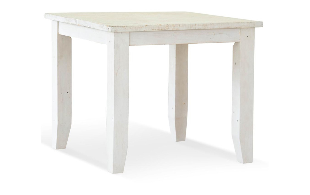 Esstisch Holz Weiß 90x90x77.5cm