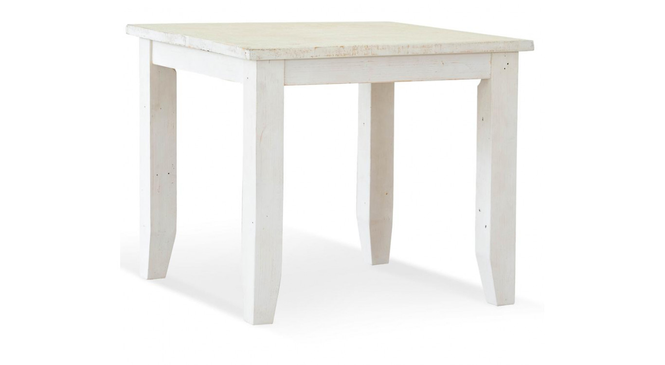 Esstisch Holz Weiß 90x90x77.5cm