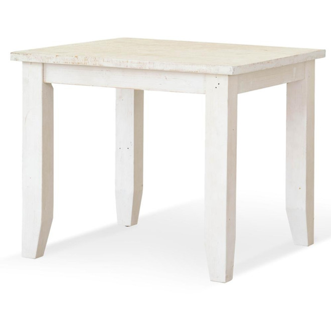 Esstisch Holz Weiß 90x90x77.5cm