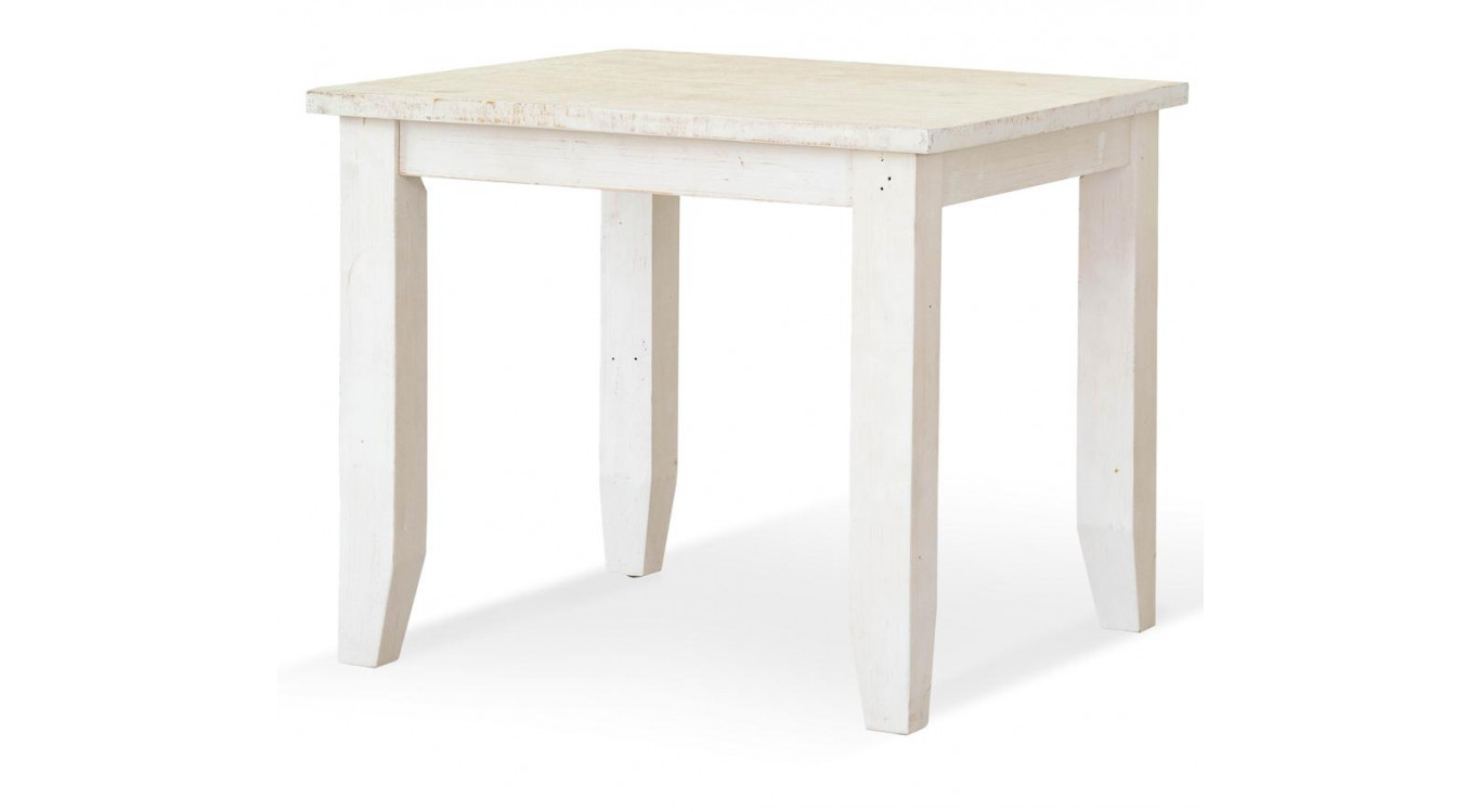 Esstisch Holz Weiß 90x90x77.5cm