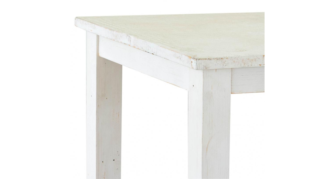 Esstisch Holz Weiß 90x90x77.5cm