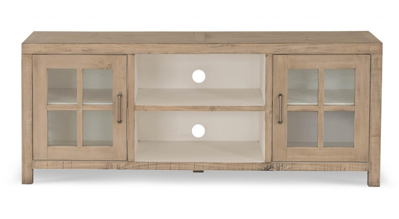 Meuble TV Bois Marron 160x45x65cm