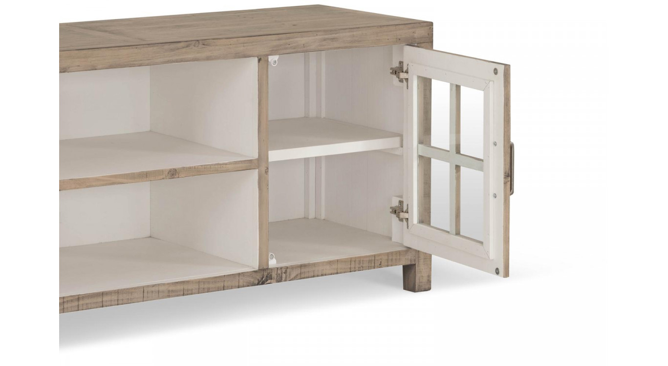 TV-Möbel Holz Braun 160x45x65cm