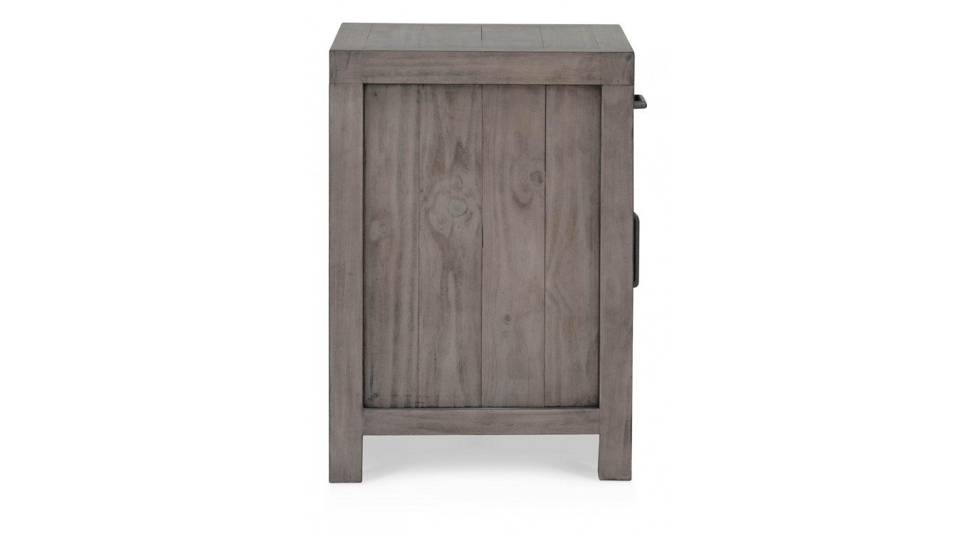 Table De Chevet 1 Tiroir Bois Marron 50x45x65cm