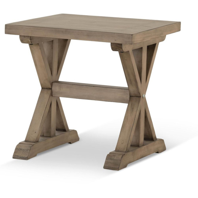 Table De Chevet Bois Marron 55x55x55cm