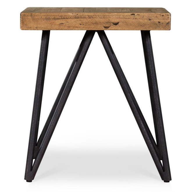 Nachttisch Holz Metall Braun 50x50x55cm