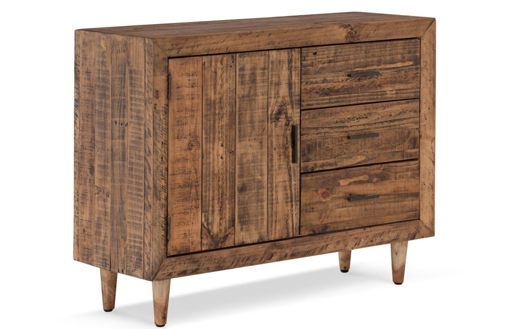 Anrichte mit 3 Schubladen Holz Braun 110x40x85cm