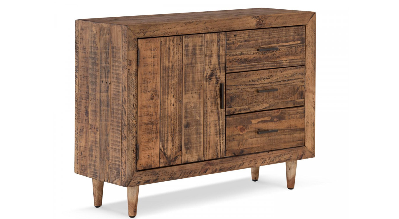 Anrichte mit 3 Schubladen Holz Braun 110x40x85cm