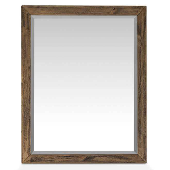 Miroir Bois Marron 100x80cm