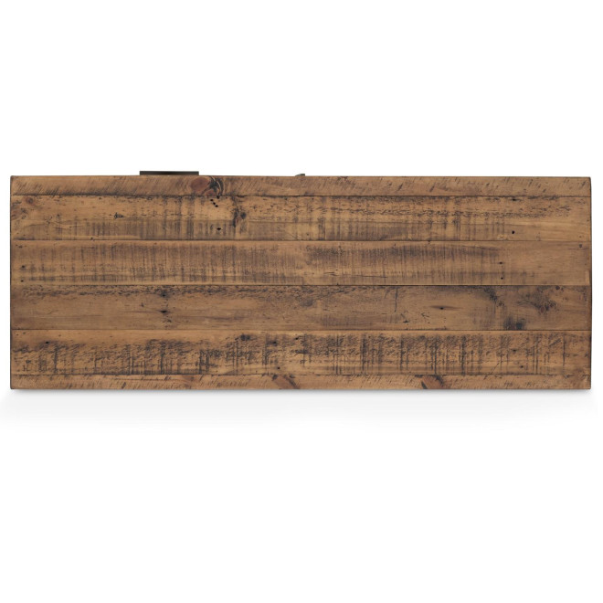 Buffet 3 Tiroirs Bois Marron 110x40x85cm