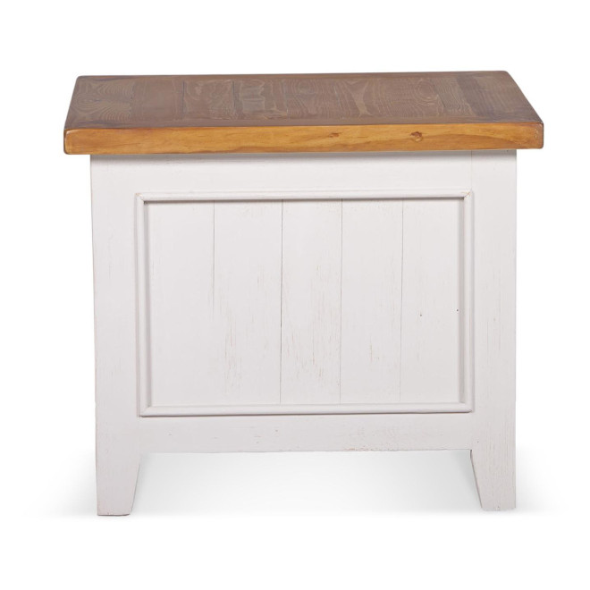 Table De Chevet 1 Tiroir Bois Blanc 60x60x50cm