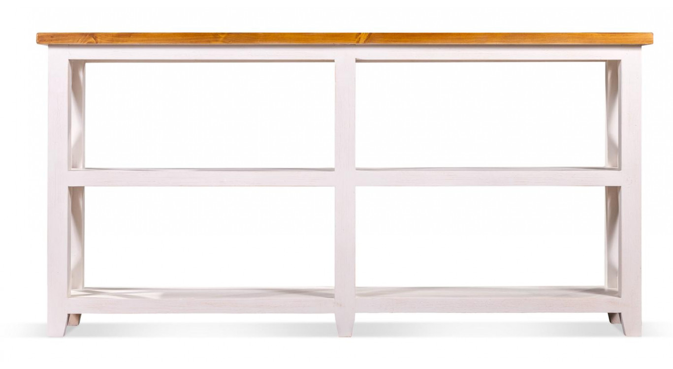 Bibliothèque Bois Blanc 180x40x90cm
