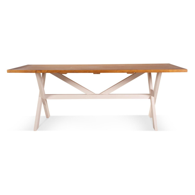 Table à Manger Bois Blanc 210x105x77cm