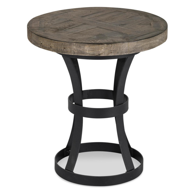 Nachttisch Holz Metall Braun 45x45x50cm