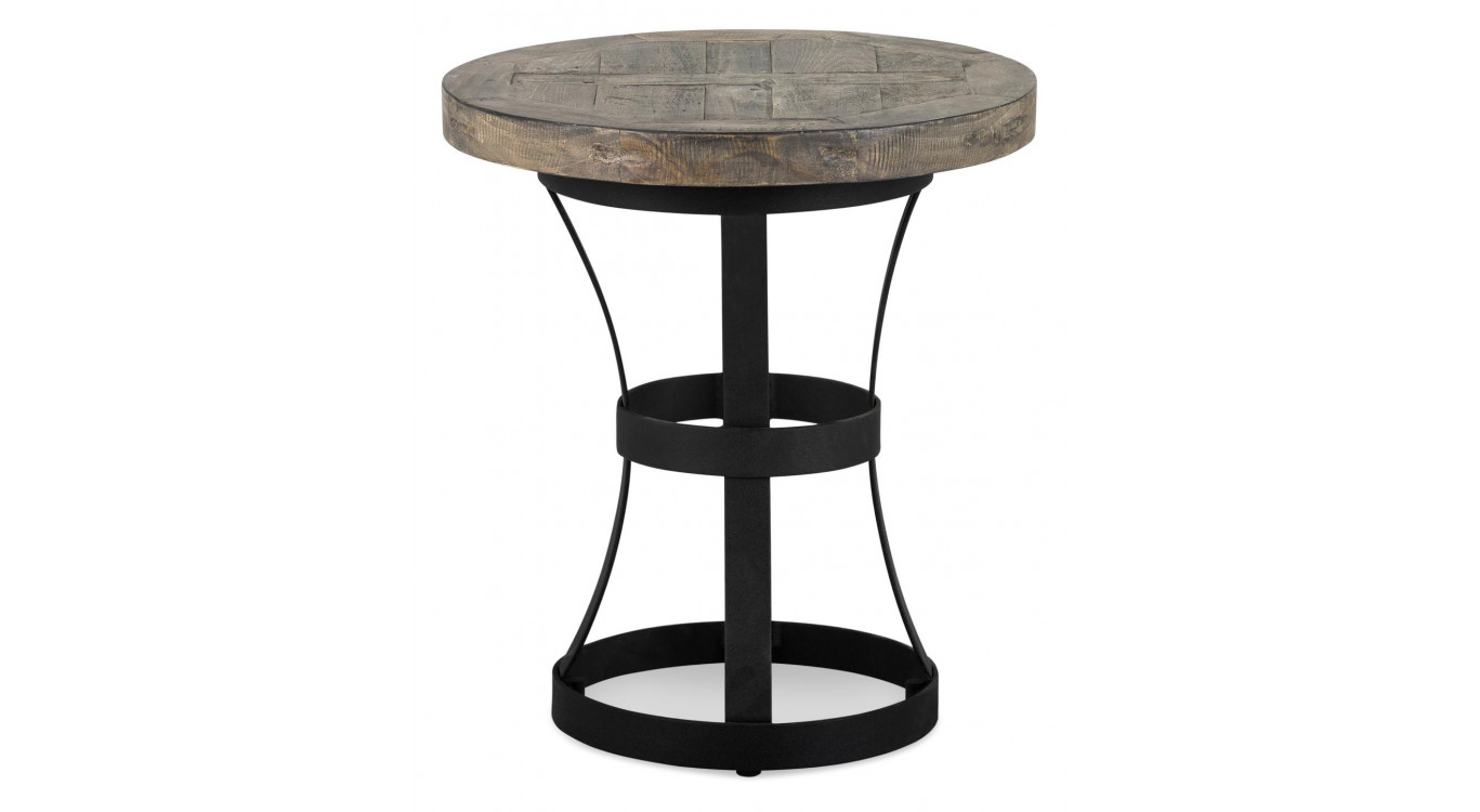 Nachttisch Holz Metall Braun 45x45x50cm