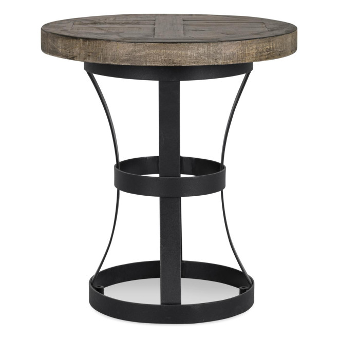 Nachttisch Holz Metall Braun 45x45x50cm