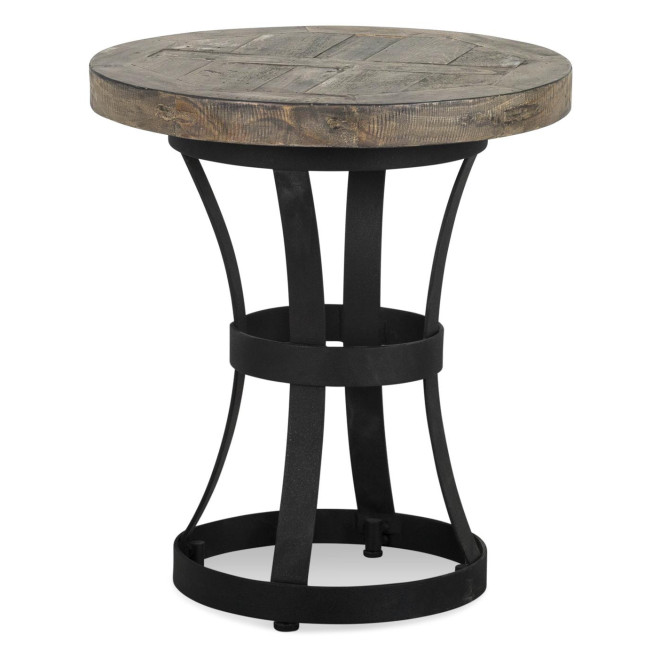 Nachttisch Holz Metall Braun 45x45x50cm