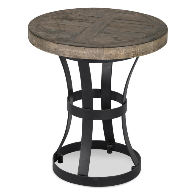 Nachttisch Holz Metall Braun 45x45x50cm