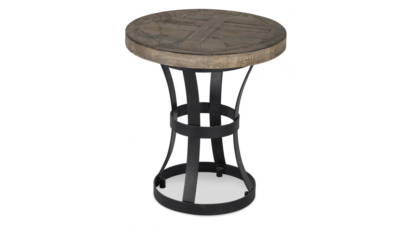 Nachttisch Holz Metall Braun 45x45x50cm