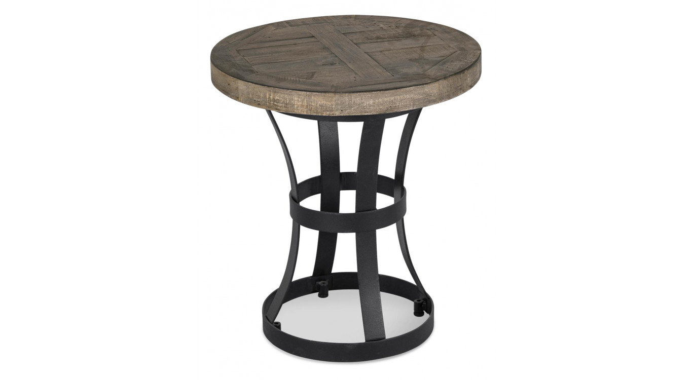 Nachttisch Holz Metall Braun 45x45x50cm
