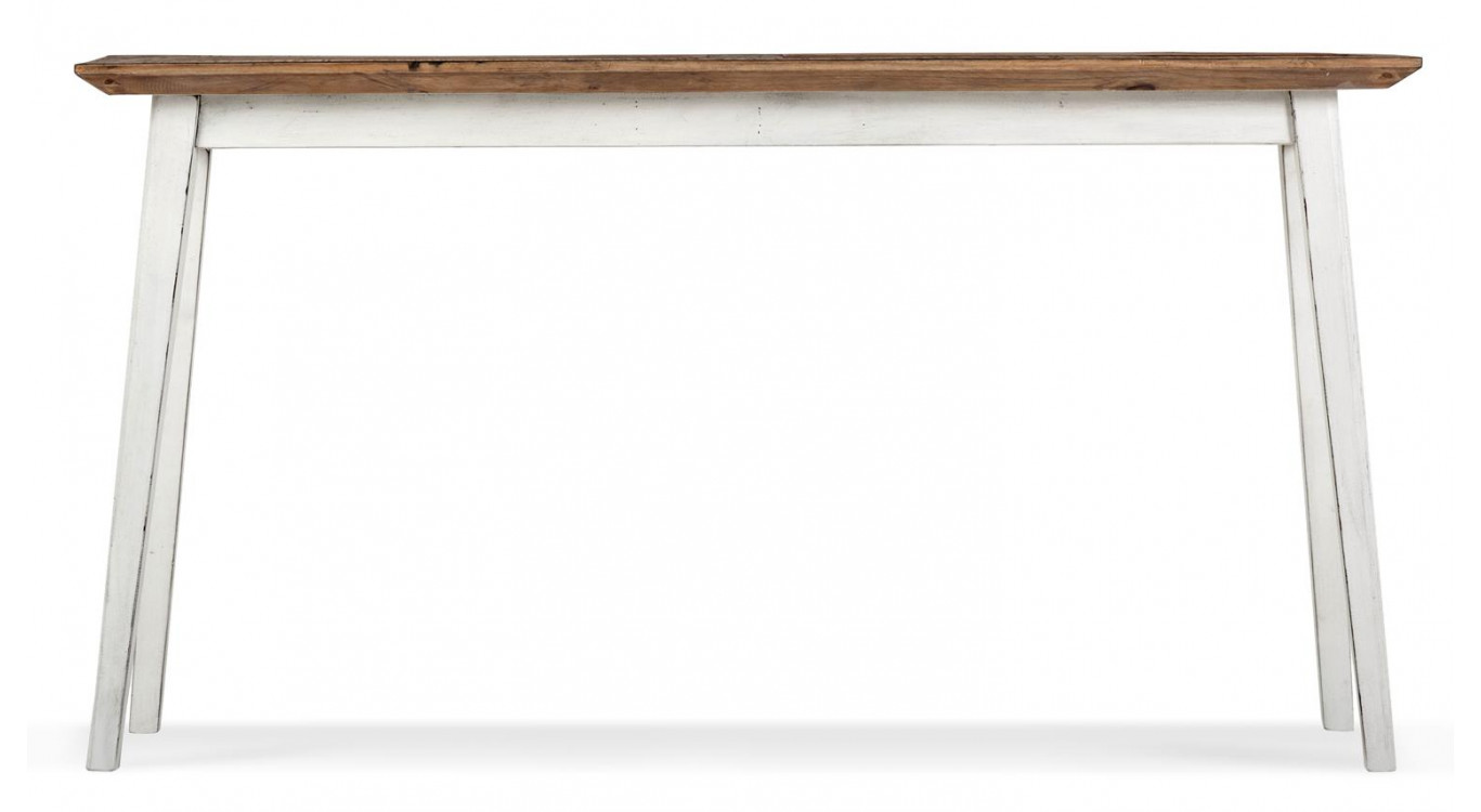 Konsole Holz Weiß 140x35x75cm