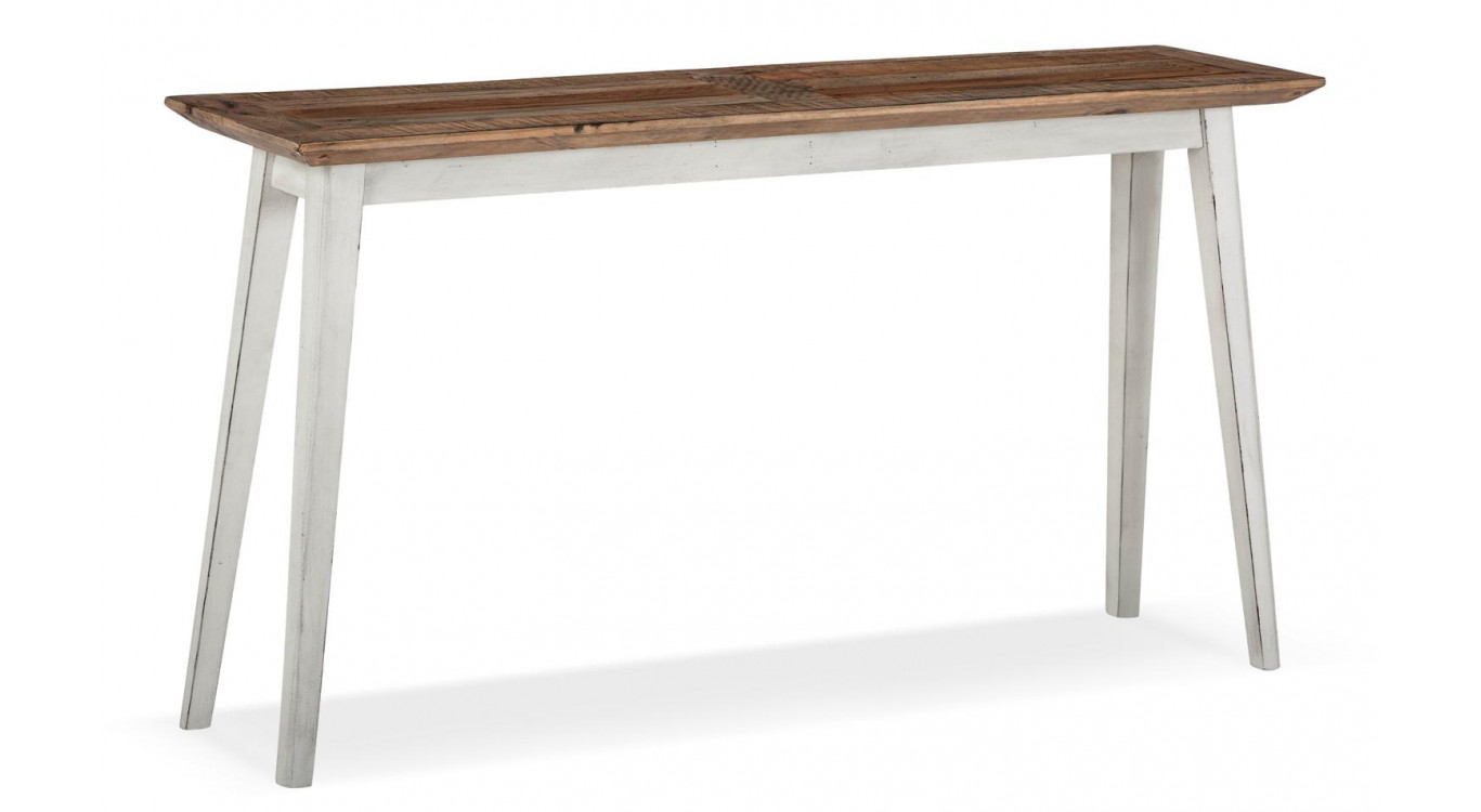 Konsole Holz Weiß 140x35x75cm