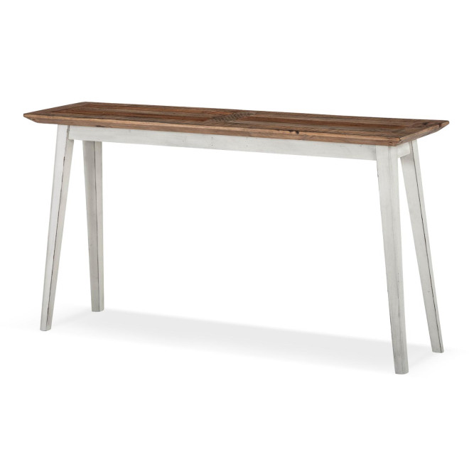 Console Bois Blanc 140x35x75cm
