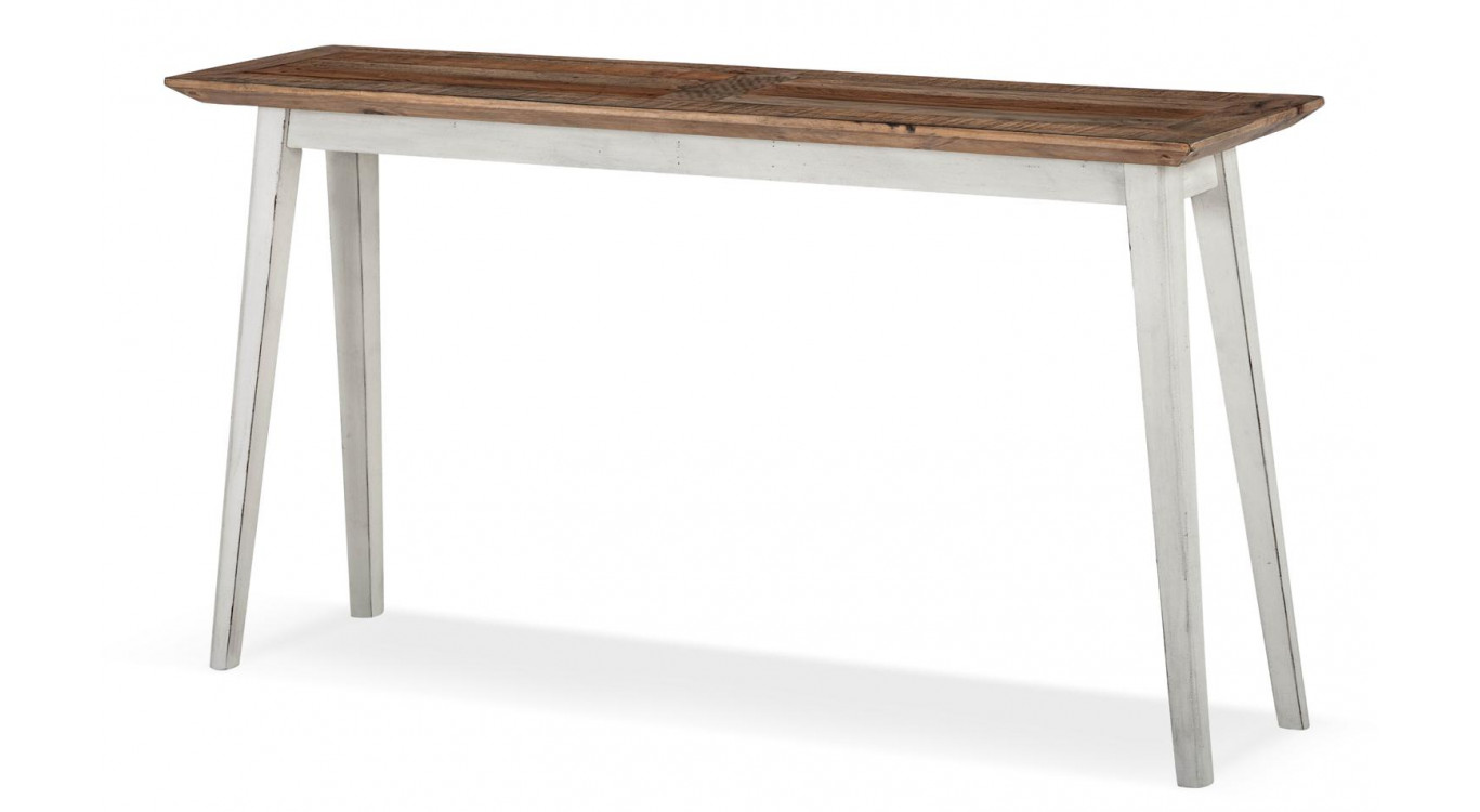 Konsole Holz Weiß 140x35x75cm