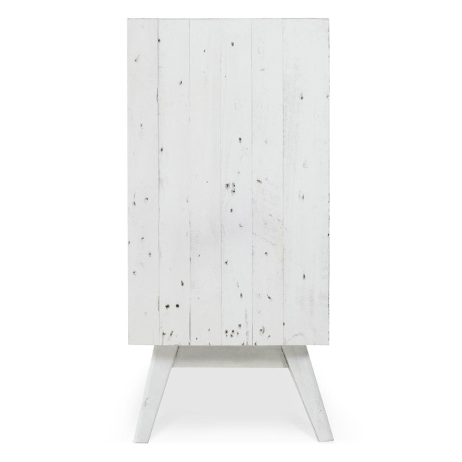Buffet 3 Tiroirs Bois Blanc 160x40x85cm