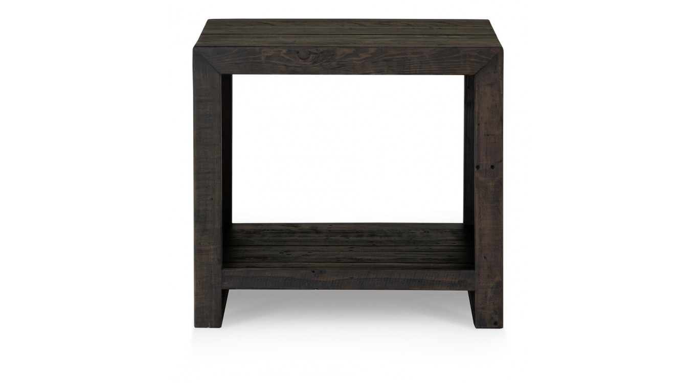 Table De Chevet Bois Marron 60x60x55cm