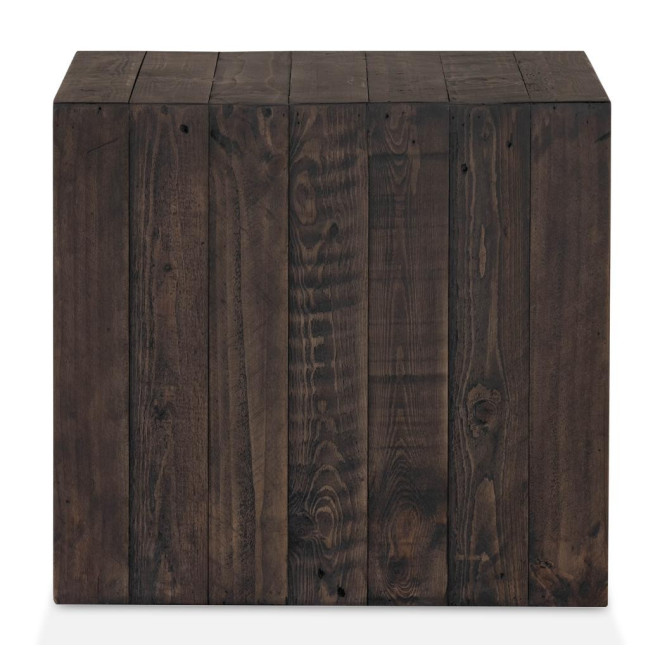 Table De Chevet Bois Marron 60x60x55cm