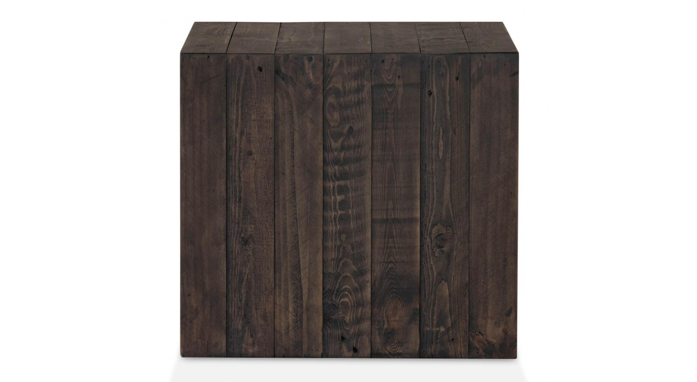 Table De Chevet Bois Marron 60x60x55cm