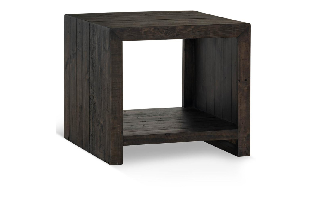 Table De Chevet Bois Marron 60x60x55cm