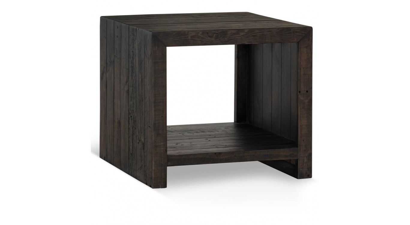 Table De Chevet Bois Marron 60x60x55cm