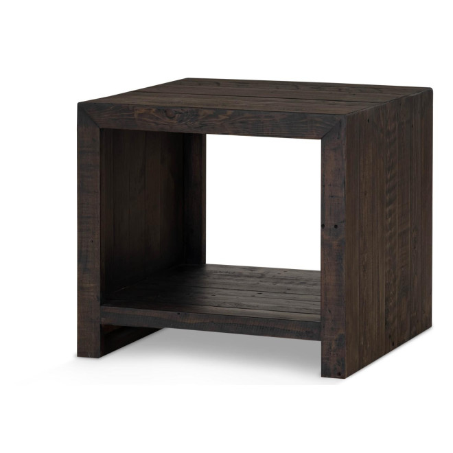 Table De Chevet Bois Marron 60x60x55cm