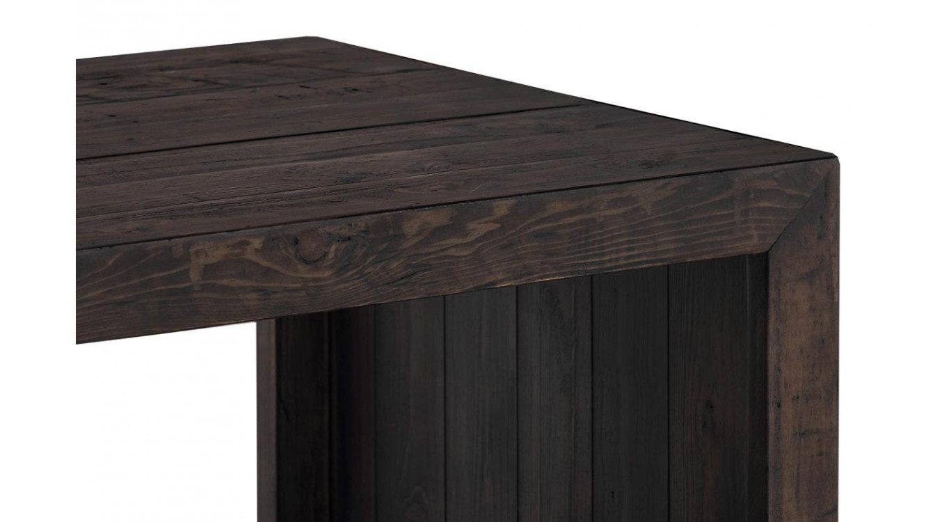 Table De Chevet Bois Marron 60x60x55cm