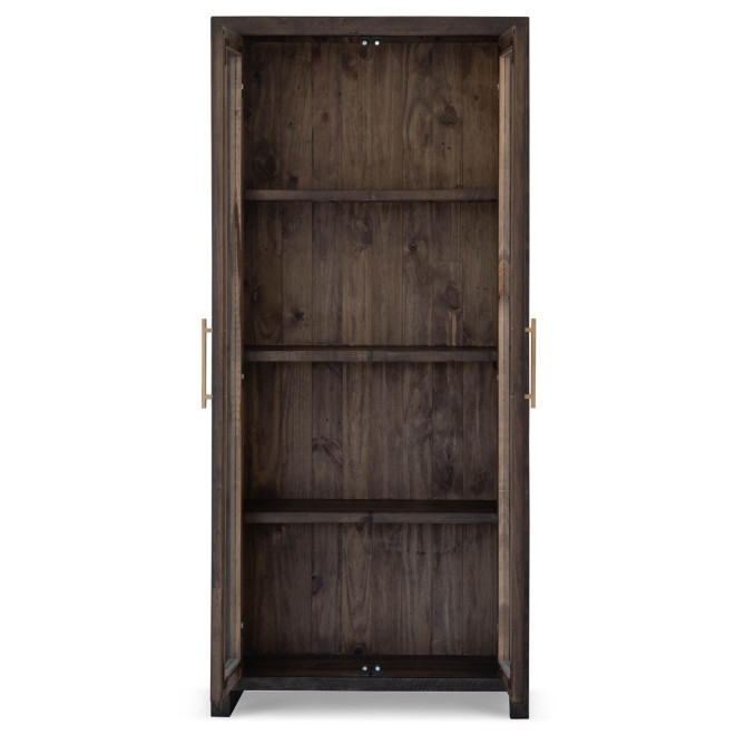 Vaisselier Bois Marron 90x40x200cm