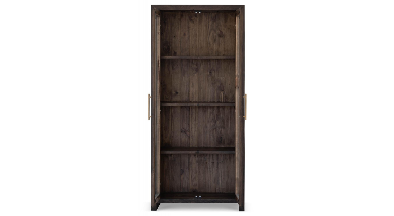 Vaisselier Bois Marron 90x40x200cm
